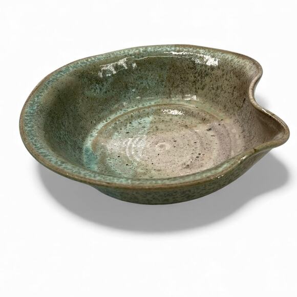 Vintage Artisan Signed handmade ceramic pour bowl Decorative Pottery Glazed - Picture 2 of 5